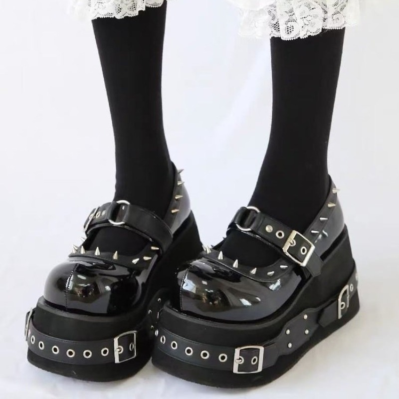 Leatherwork Rivets - Shoes for Women Heightened Rivet Belt