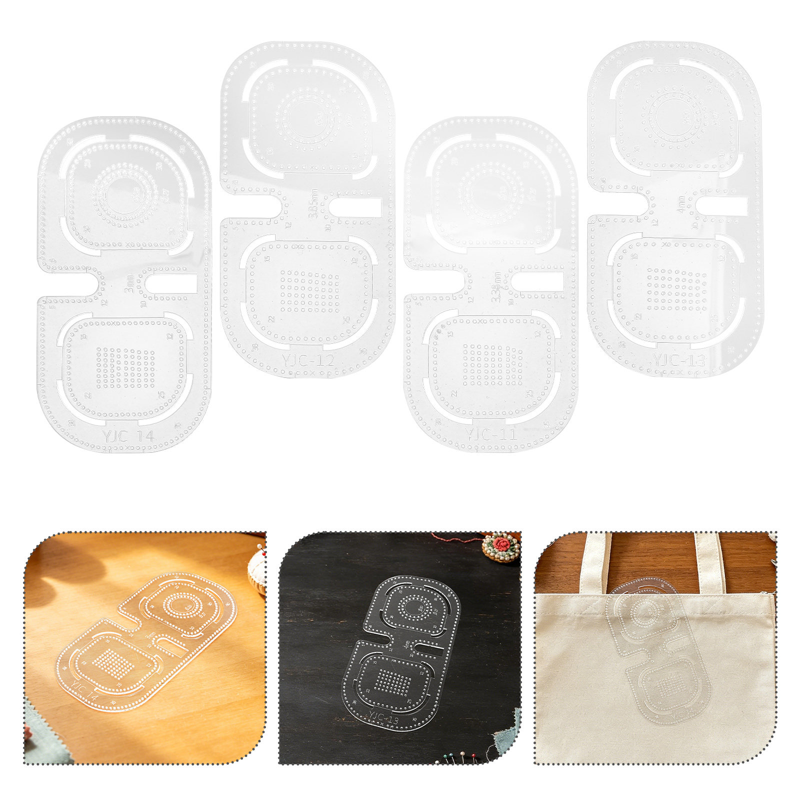 4Pcs Clear Acrylic Leatherwork - огляд і ціна Leatherworking Guide