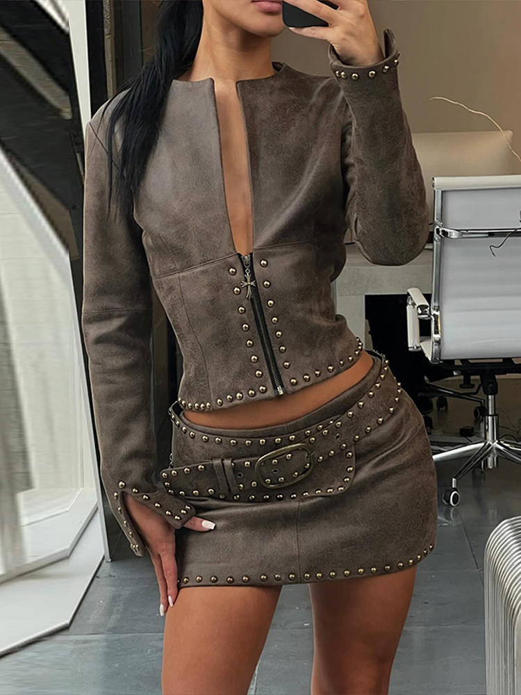 Fashion Rivet Decor Pu Leather - огляд і ціна Leatherwork Rivets