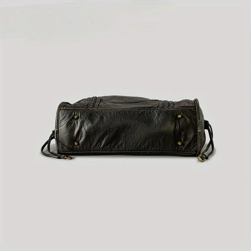 ​​Braided Trim Black Leather T - огляд і ціна Leatherwork Rivets