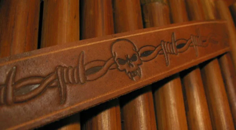 5pcs Thorns and skull pattern  - огляд і ціна Unique Leather Work