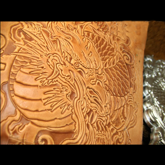 Dragon pattern Hand-work uniqu - огляд і ціна Unique Leather Work
